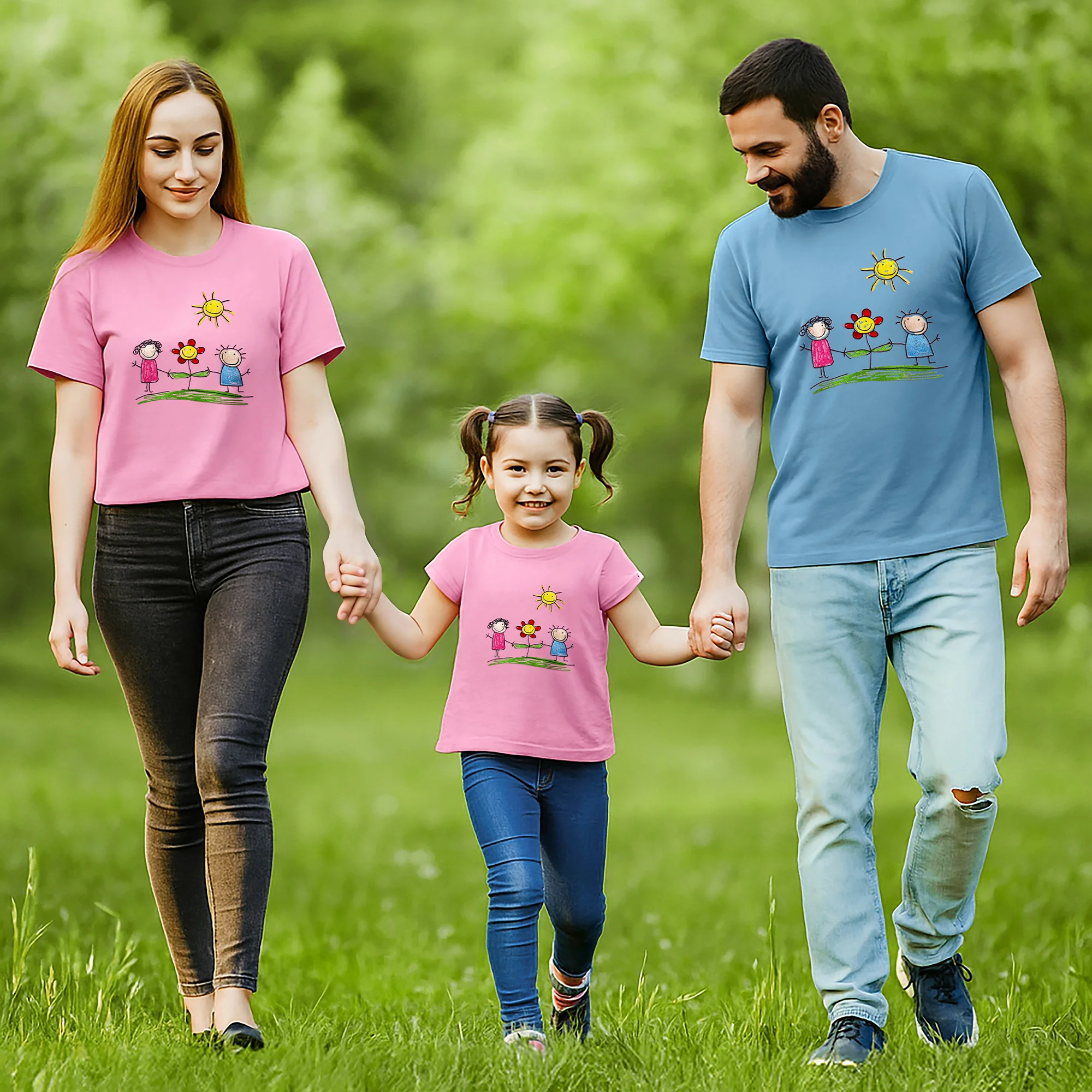 Custom Embroidered Kids Drawing Sweatshirt & T-shirt - Image 6