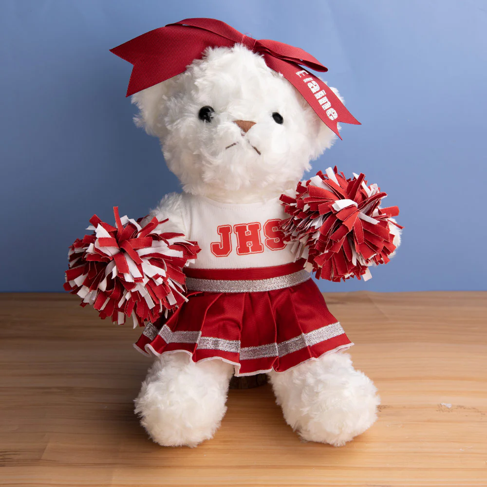 Custom School Cheerleader Stuffed Bear - Image 5