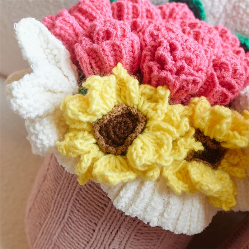 Meiya Flower Bouquet Throw Pillow - Image 6