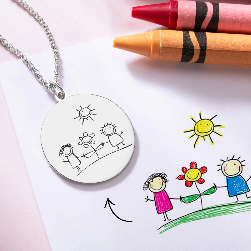 Turn Drawings into Disc Necklace - Image 8