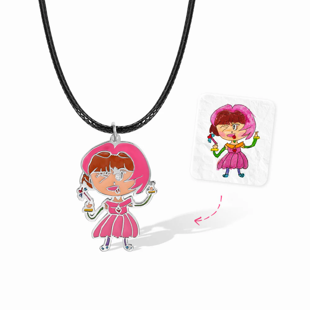 Turn Drawings into Necklace for Kids - Image 5